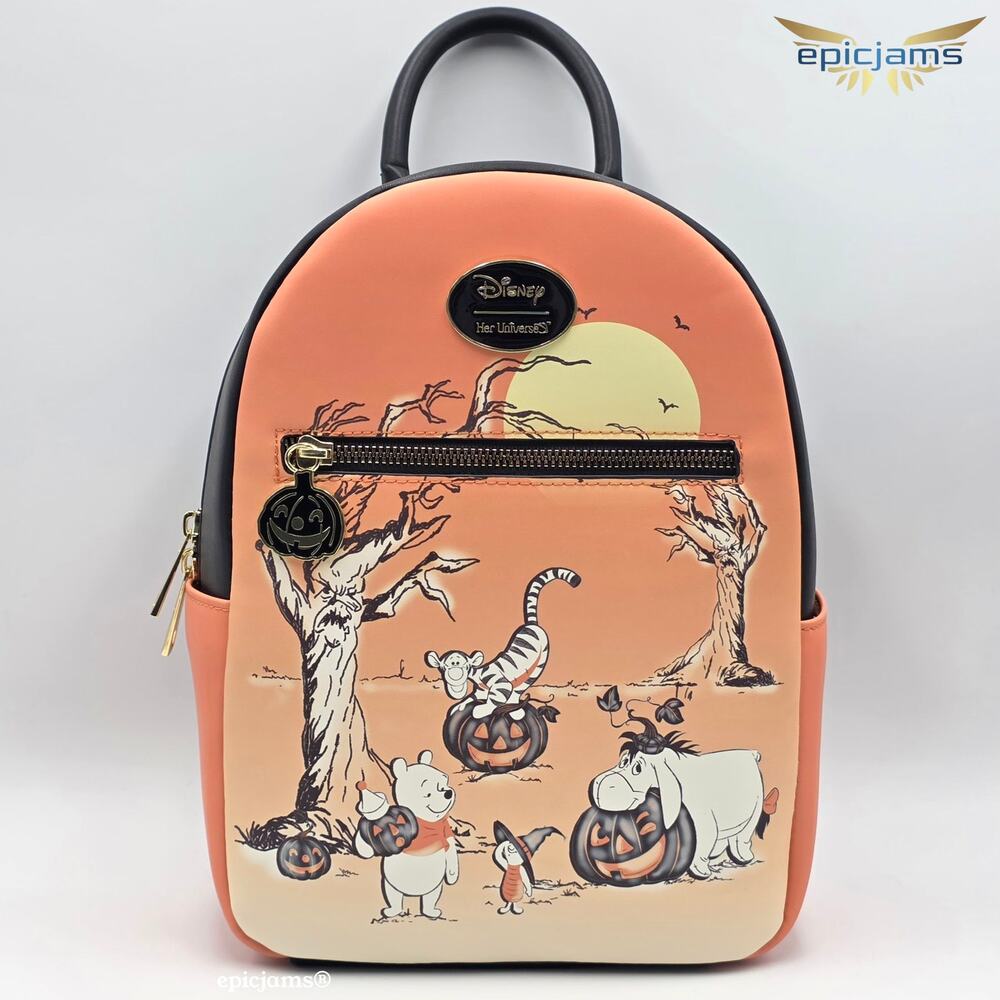Disney Winnie The Pooh Halloween Mini Backpack New